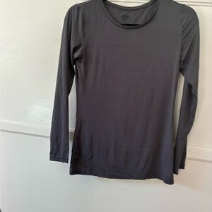 Uniqlo Heattech Women's Long-Sleeve Crew Neck Top - Gray